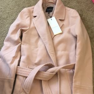 Dynamite pink transition belted coat XS